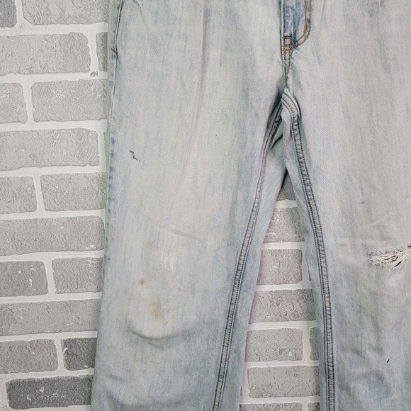 Aeropostale Benton Original Bootcut Wide Leg Thrashed Denim Jeans Men's Size 32 - Picture 7 of 16